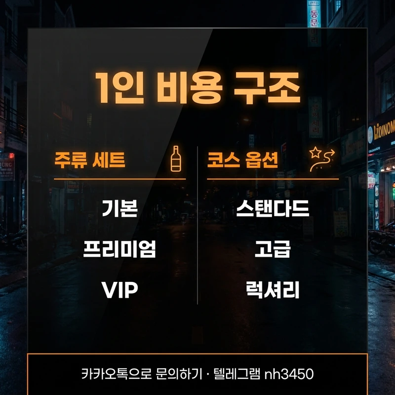다낭 가라오케 1인 비용 구조 — 세트와 코스 구분